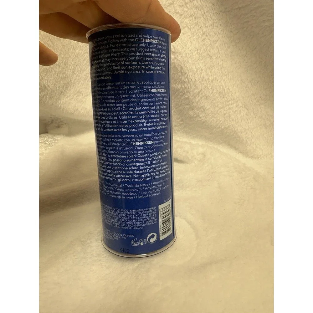 Ole Henriksen Glow2OH Dark Spot Toner 2.2 oz / 65mL AHA Facial Toner New Sealed